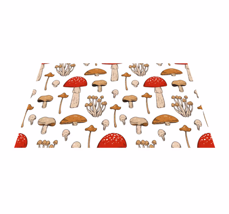 Original placemat mushroom design - TenStickers