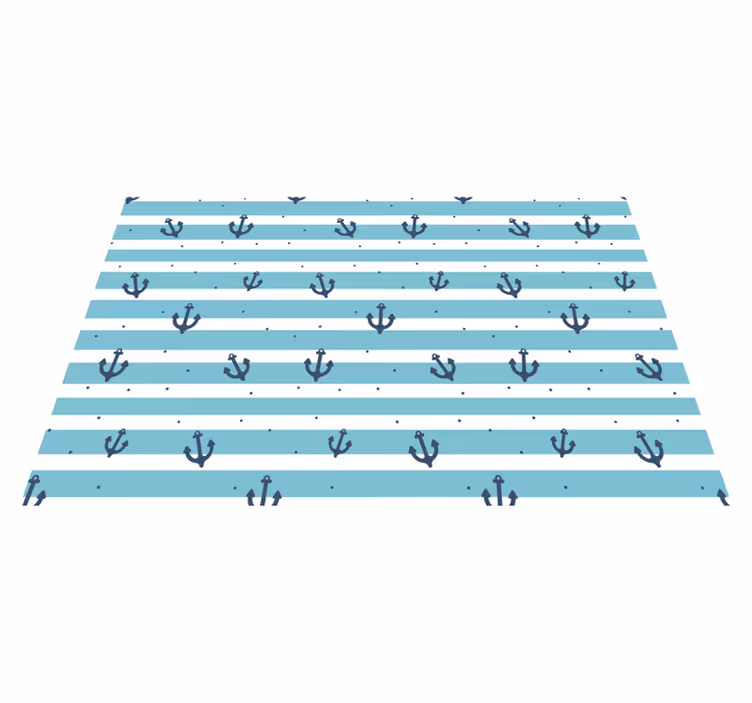 Original placemat with anchor pattern stripes - TenStickers