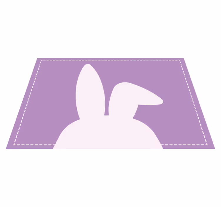 Cute bunny ears children placemats - TenStickers
