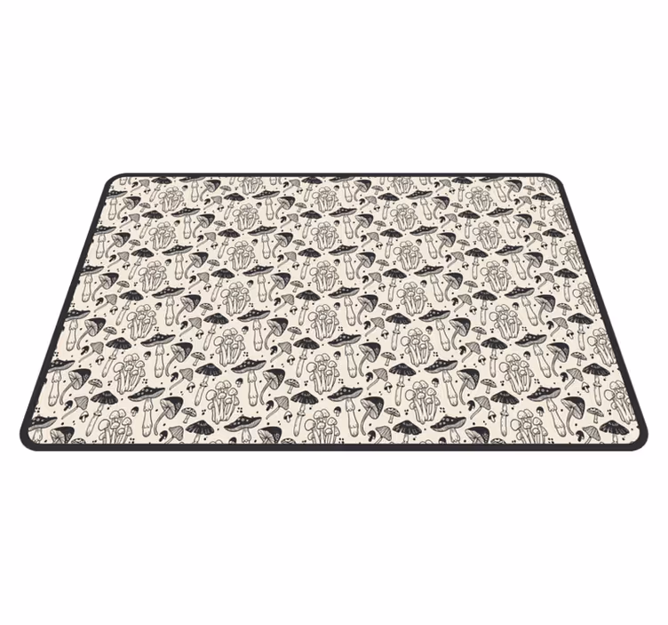 Original placemat mushroom pattern design - TenStickers