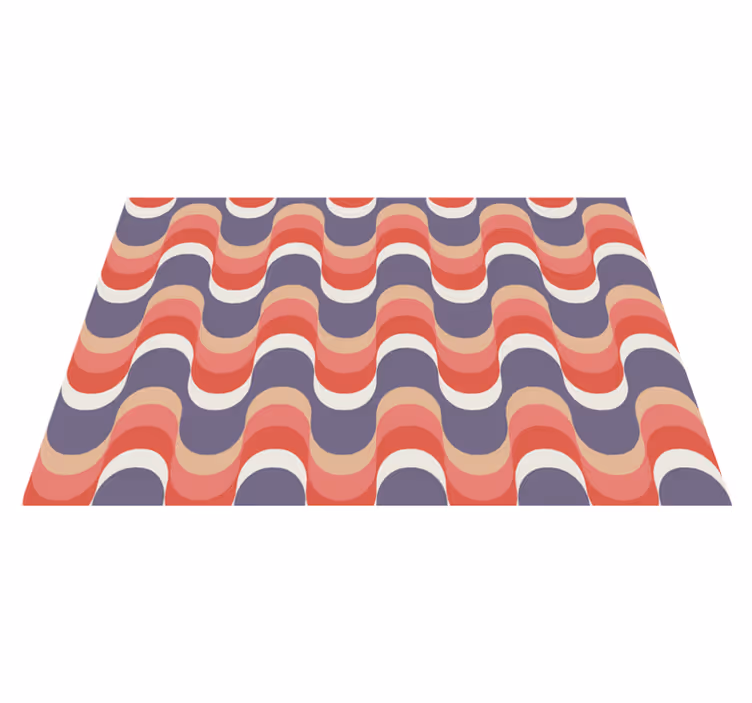 Modern placemat with wave pattern design - TenStickers