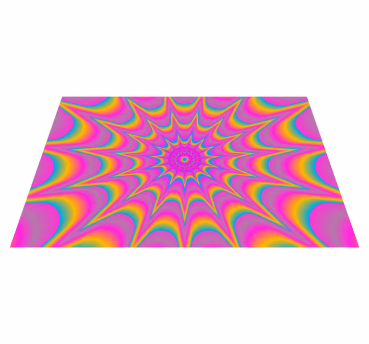 Psychedelic optical star original placemats - TenStickers