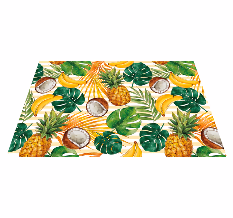 Hand painted summer tropical original placemats - TenStickers