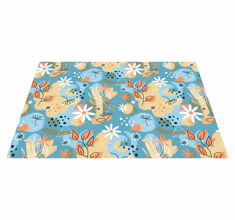 Abstract floral background original placemats - TenStickers