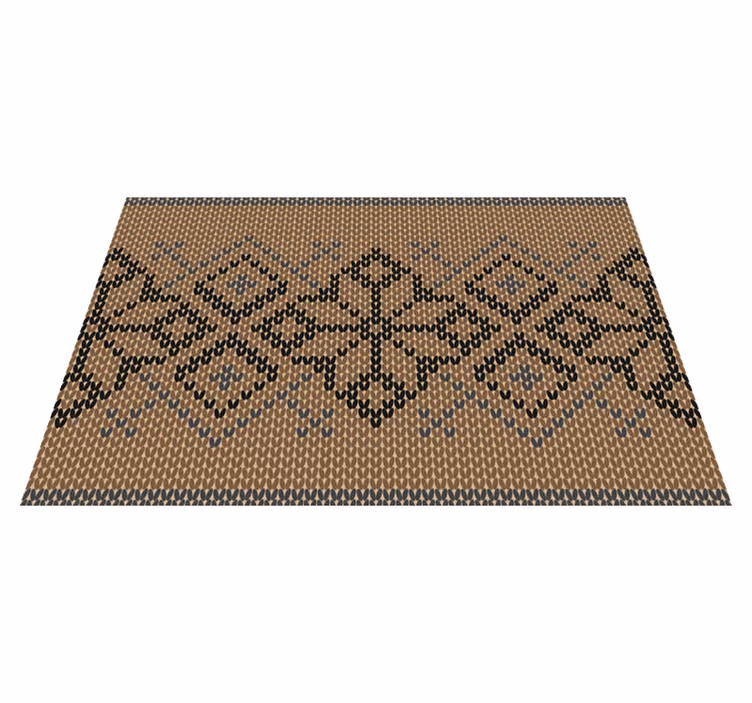Geometric contrast placemat - TenStickers