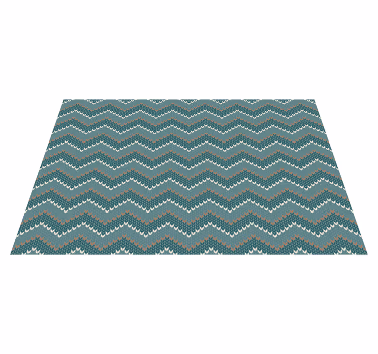 Wavy pattern motif placemat - TenStickers