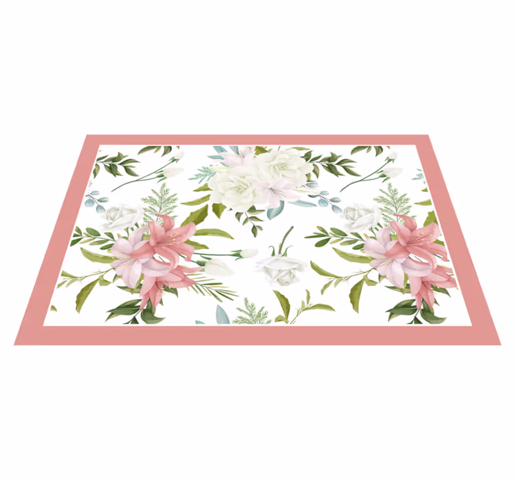 Original placemat floral pattern centerpiece - TenStickers