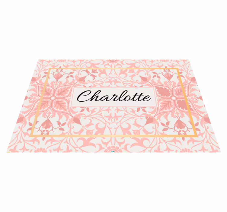 Personalizable placemat customized botanical design - TenStickers