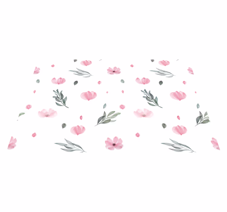 Christmas placemat floral design in soft colors - TenStickers