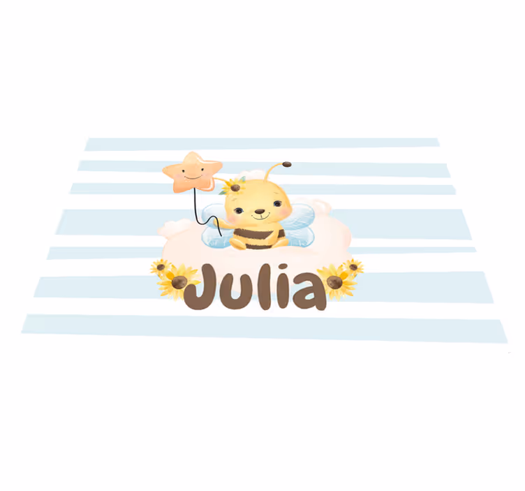 Children placemat cute bee design - TenStickers