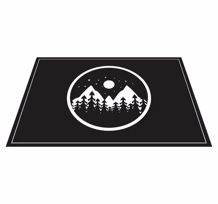 Mountains with pine trees original placemats - TenStickers
