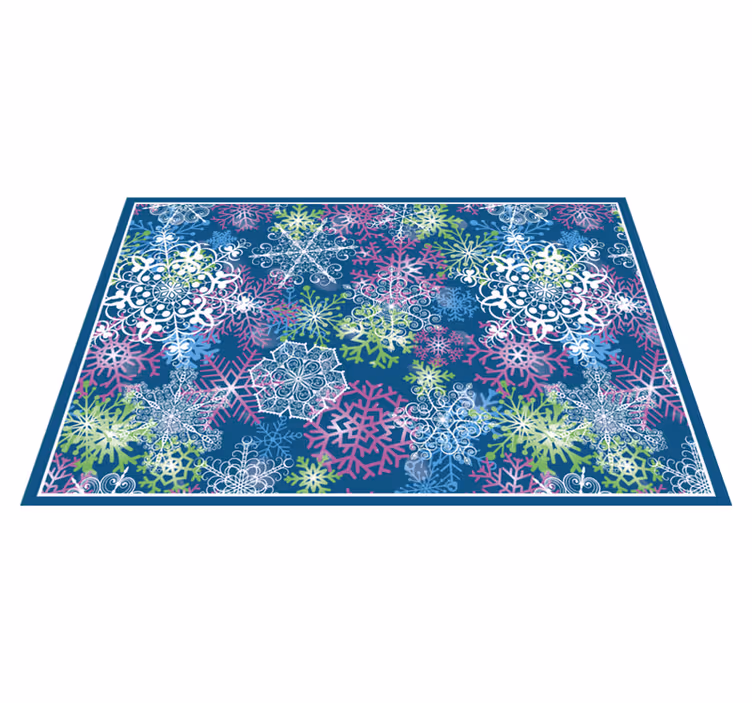 Christmas placemat snowflake pattern winter - TenStickers