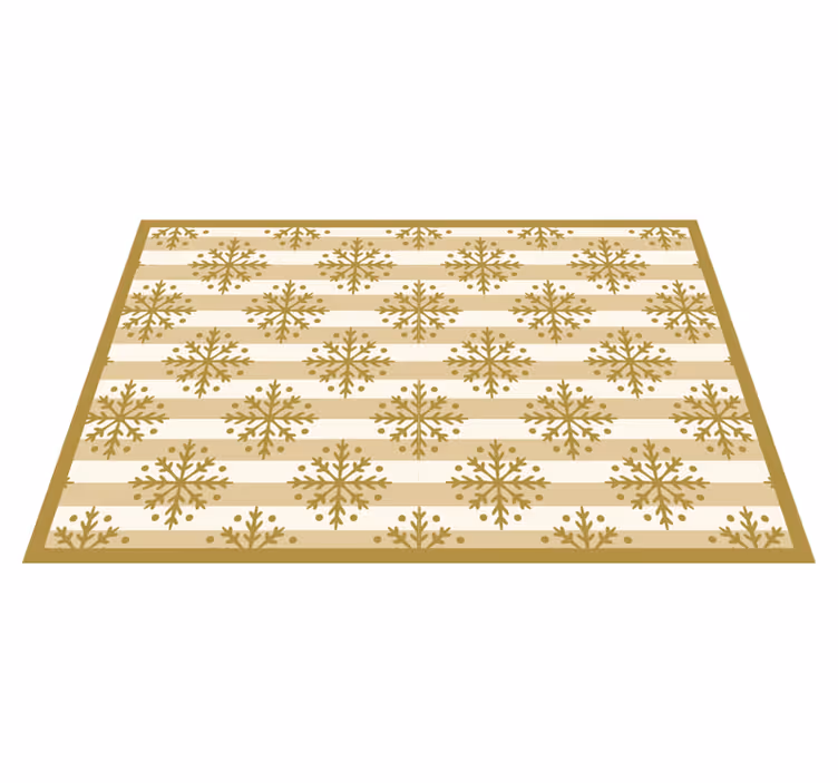 Christmas placemat with snowflake pattern overlay - TenStickers