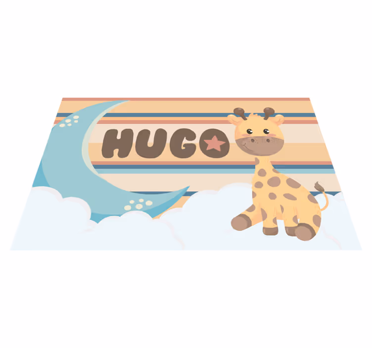 Children placemat with cute giraffe design - TenStickers