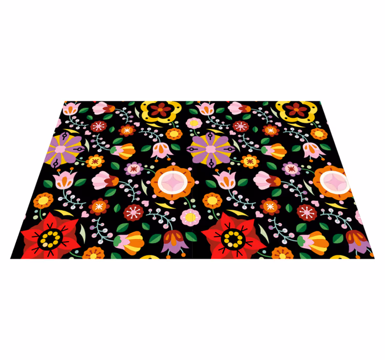 Polish folklore patterns rectangular place mats - TenStickers