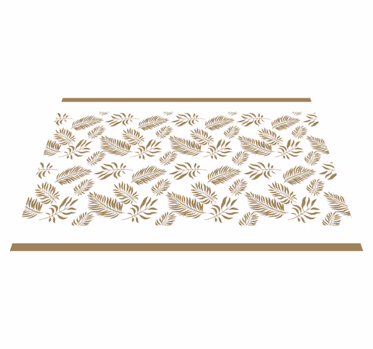 Elegant leaf inspiration placemat - TenStickers