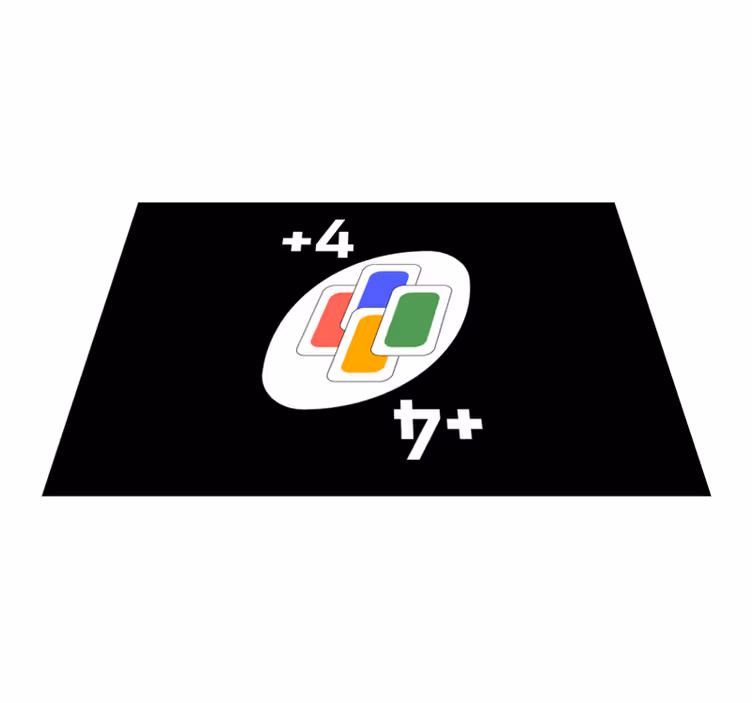 UNO color cards designs   original placemats - TenStickers