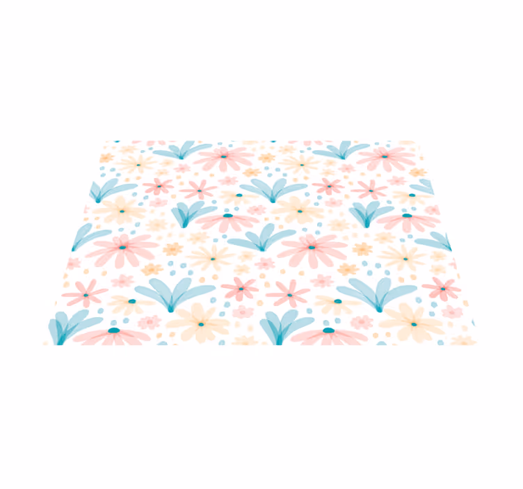 Original placemat in floral pattern colors - TenStickers