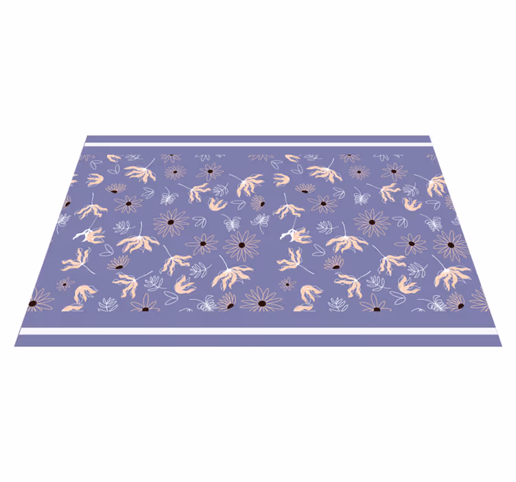 Floral patterned placemat - TenStickers