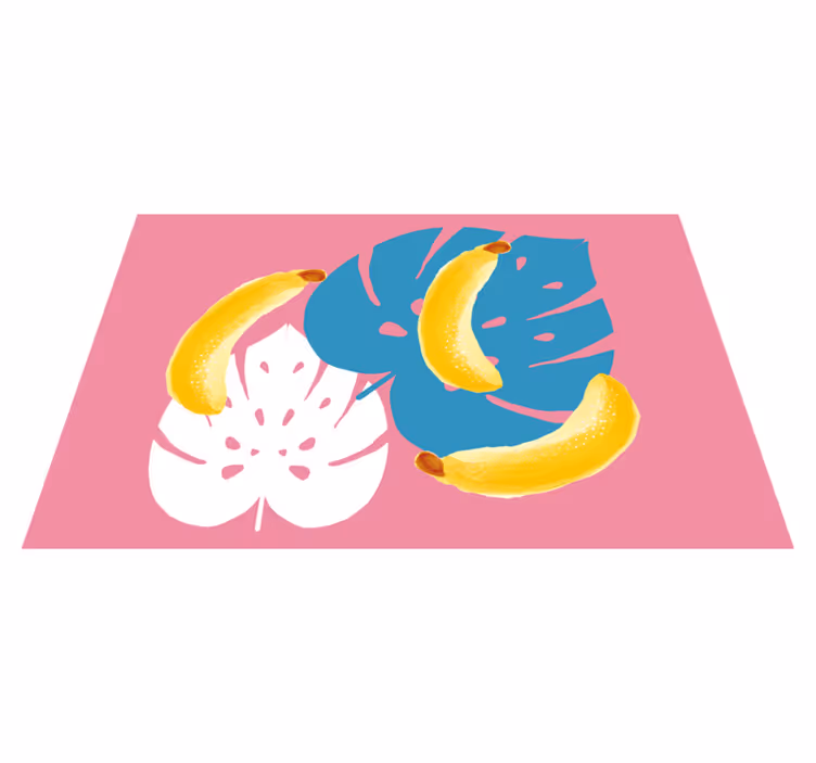 Children placemat tropical banana design - TenStickers