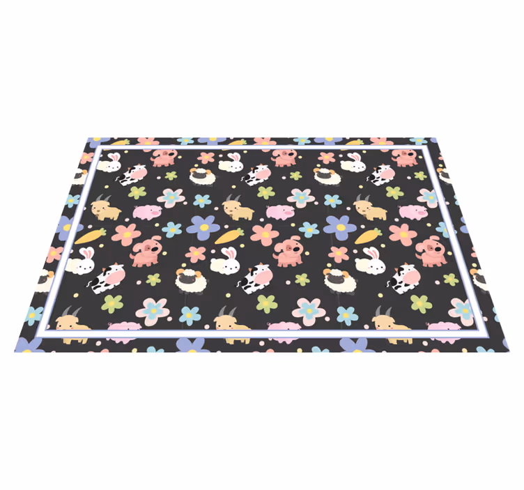 Children placemat with delightful animal designs - TenStickers