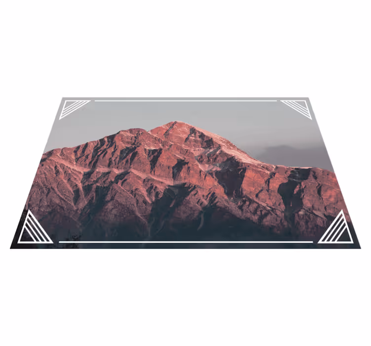 Modern placemat mountain landscape calm - TenStickers