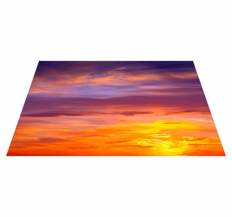 Modern placemat sunset horizon vista - TenStickers