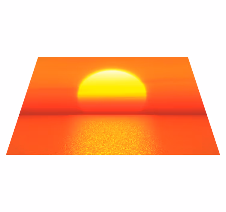 Yellow sunset aesthetic colours placemats - TenStickers