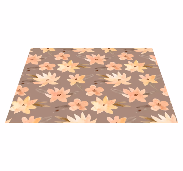 Original placemat floral pattern design - TenStickers