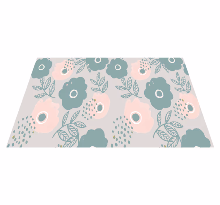 Placemat with quote floral quote background - TenStickers