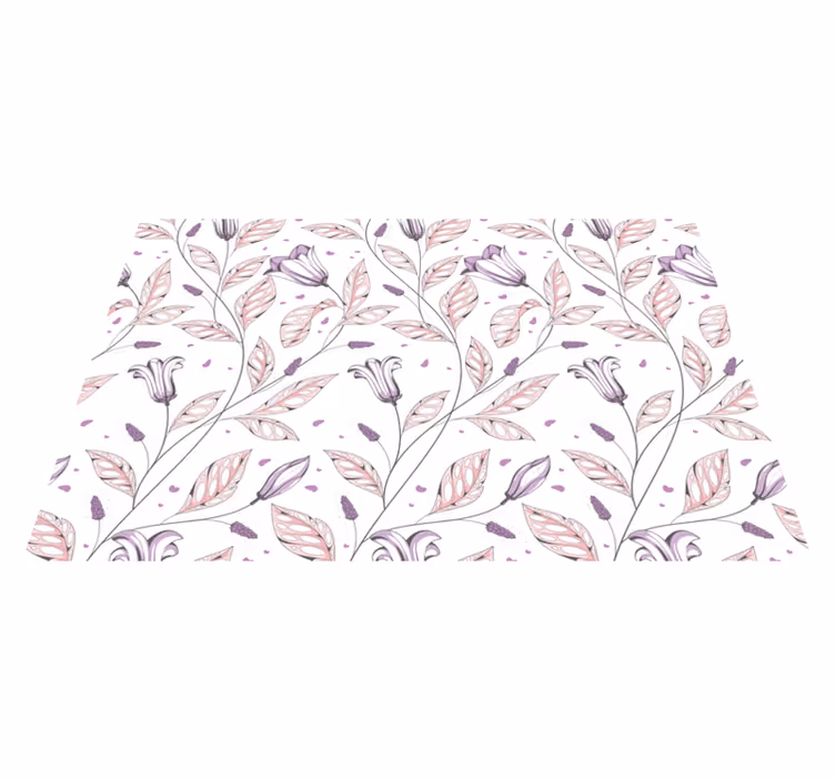 Original placemat floral design artwork - TenStickers