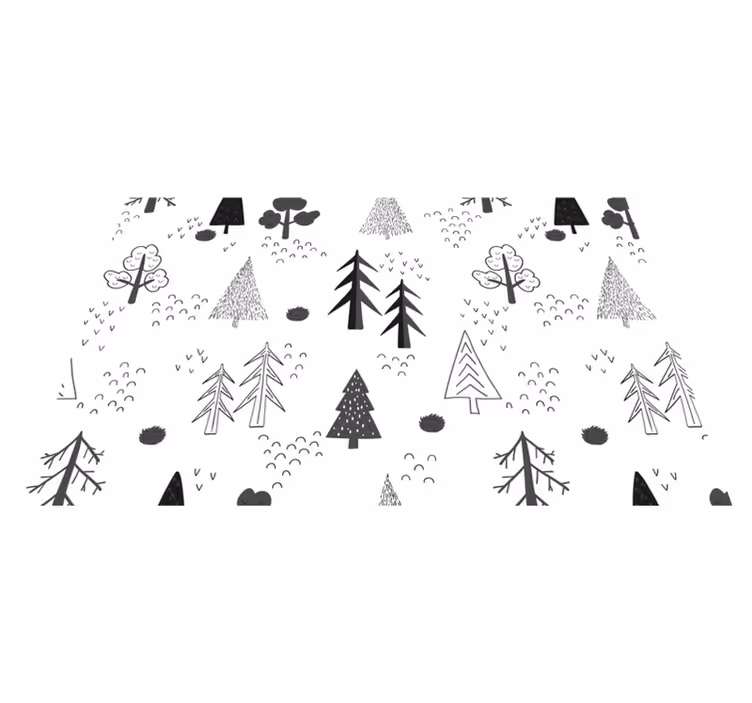 Nature inspired pattern placemat - TenStickers