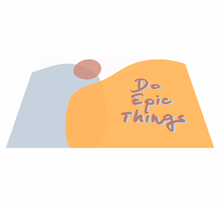 Placemat with quote do extraordinary things - TenStickers
