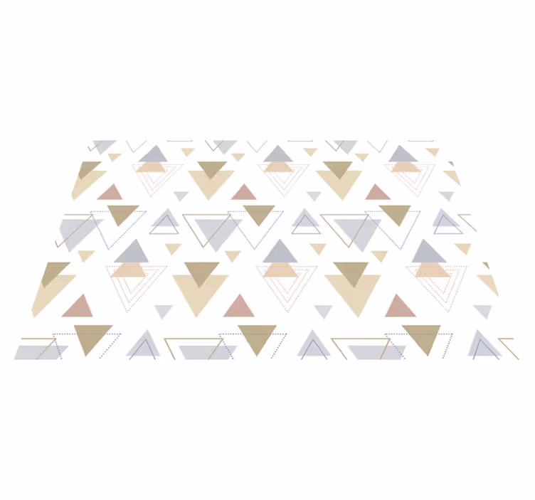 Geometric blue and yellow nordic style placemat - TenStickers