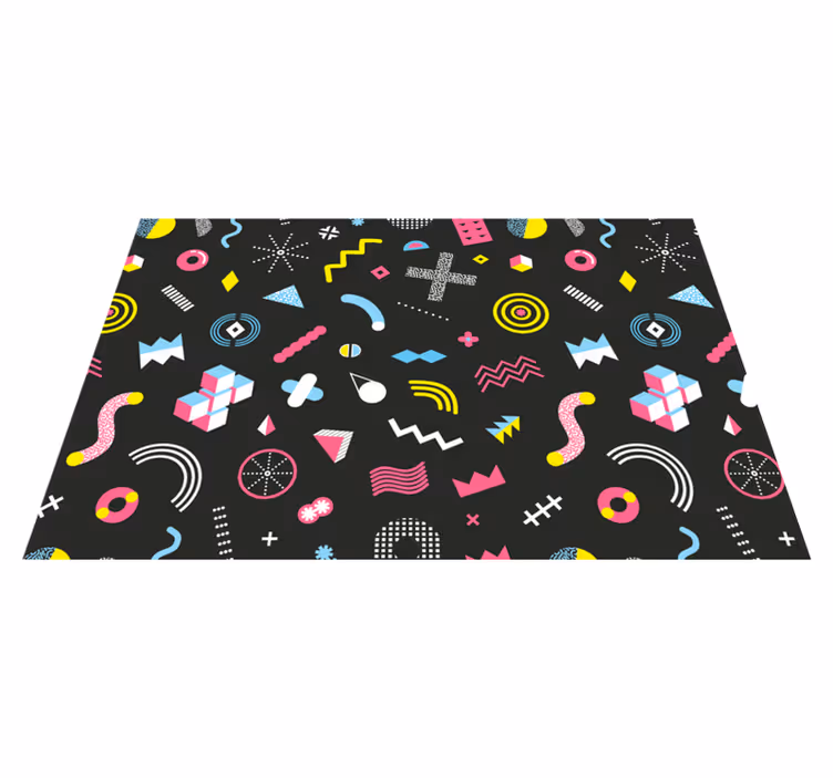 Original placemat vibrant geometric design - TenStickers