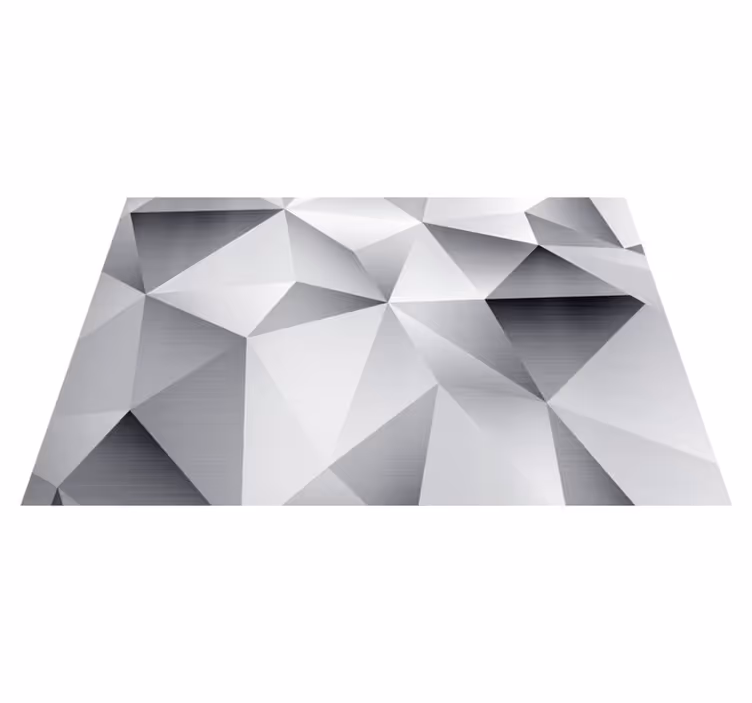 Modern placemat with geometric metallic design - TenStickers
