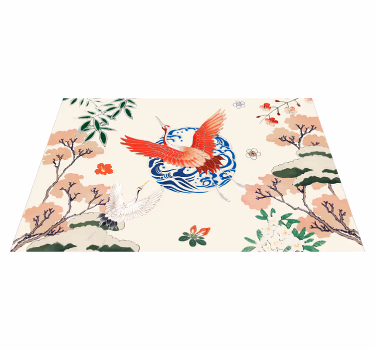 Original placemat elegant crane design - TenStickers
