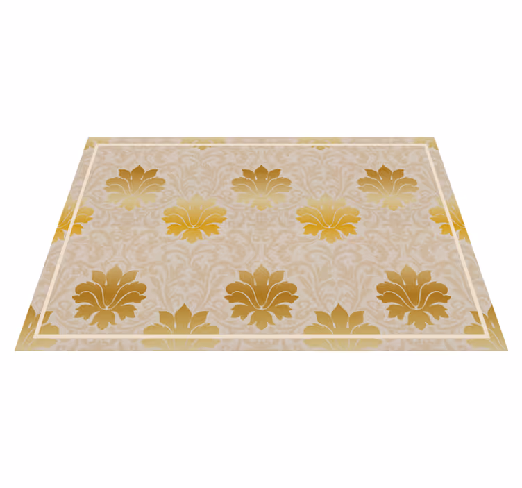 Classic style golden ornaments placemats - TenStickers