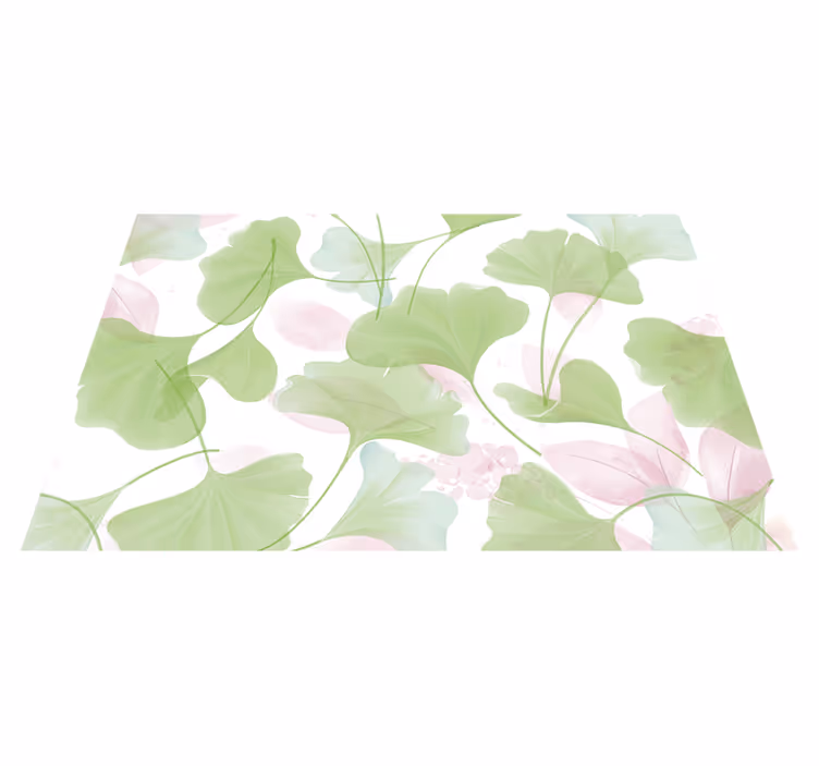 Glamour water ginko leaves elegant placemats - TenStickers