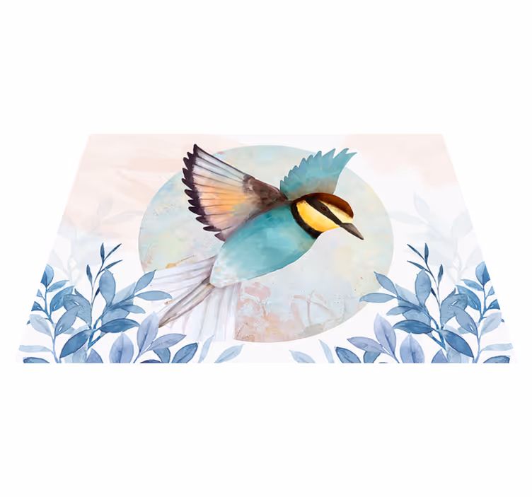 Glamour style artistic bird original placemats - TenStickers