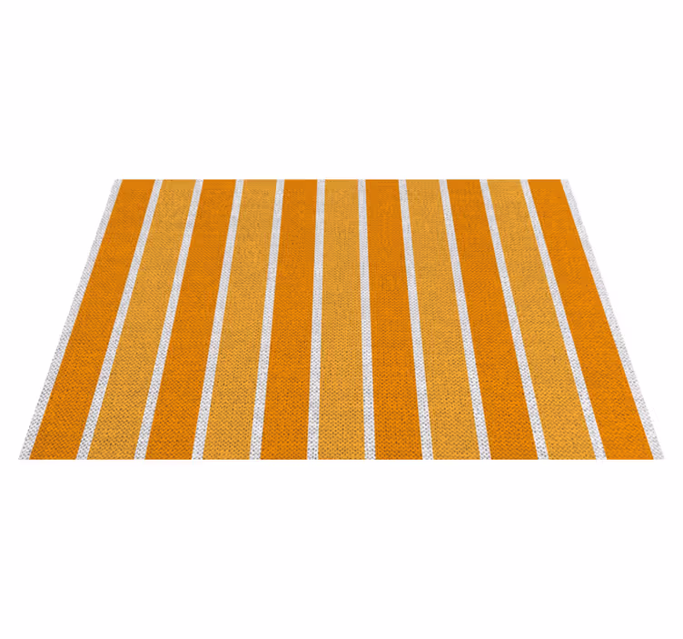 Modern placemat striped orange design - TenStickers