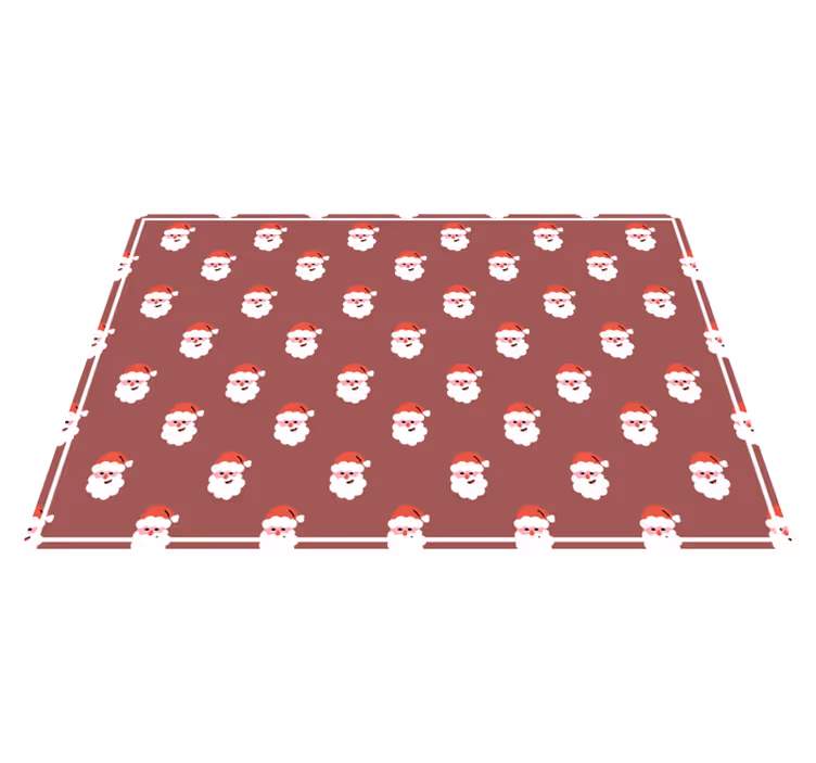 Christmas placemat santa face design - TenStickers