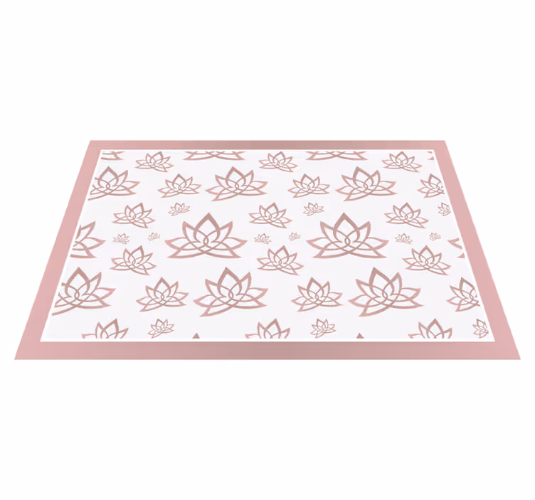 Elegant lotus pattern placemat - TenStickers