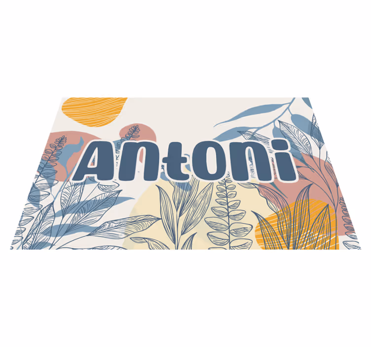 Original placemat with stylish name design - TenStickers