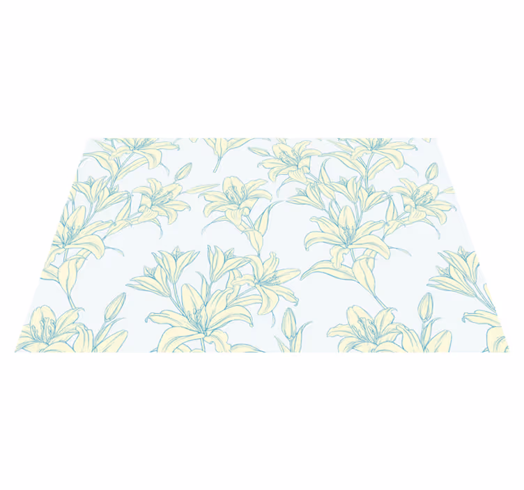 Placemat elegant botanical inspired design - TenStickers