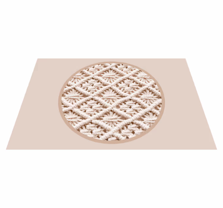 Round "Boho decoration" textured placemats - TenStickers