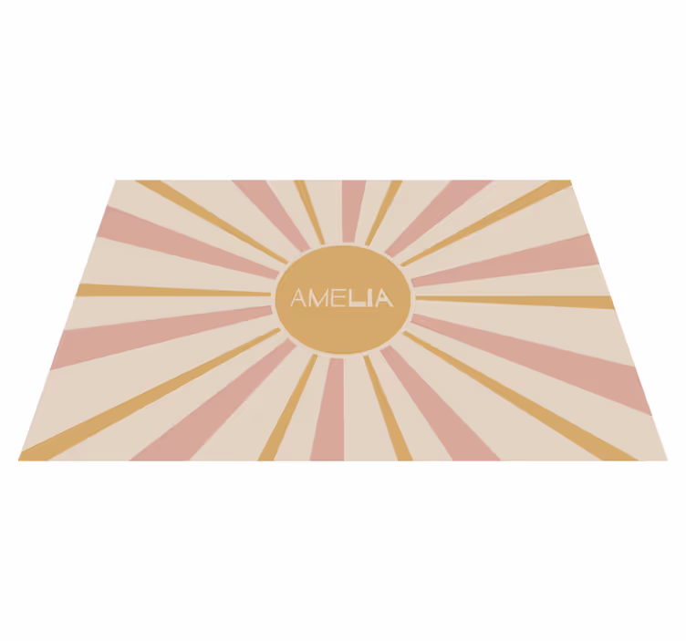 Personalizable placemat sunburst centerpiece - TenStickers