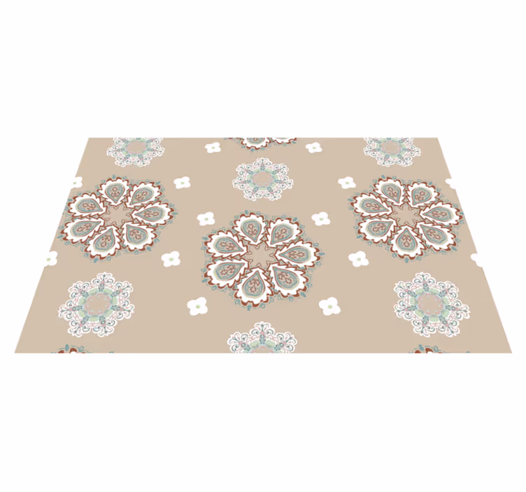 Elegant floral patterns placemat - TenStickers