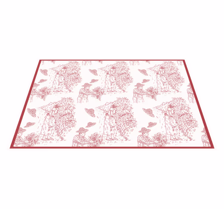 Original placemat rural harvest landscape - TenStickers