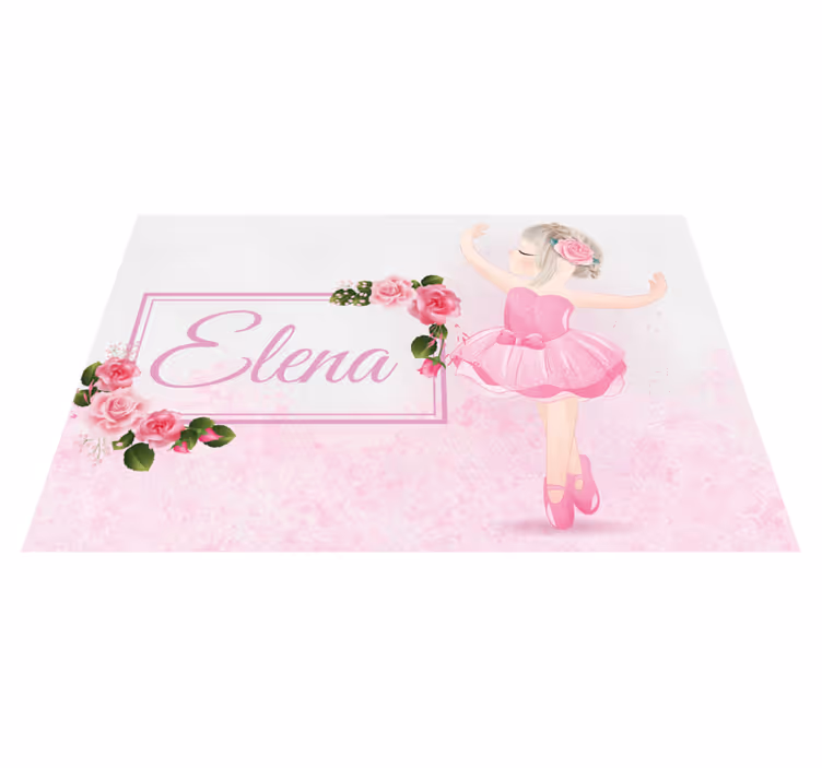 Ballet dancer Personalised placemats - TenStickers
